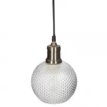 Atmosphera Szklana lampa wiszca z wypustkami