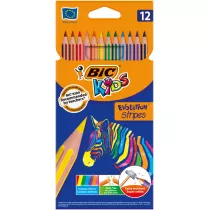 Bic Kredki owkowe Evolution Stripes 12 szt.