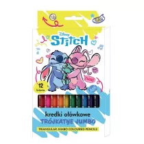 Beniamin Kredki owkowe trjktne Jumbo 12 kolorw Stitch