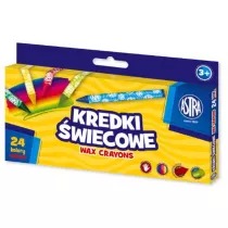 Astra Kredki wiecowe okrge 24 szt.