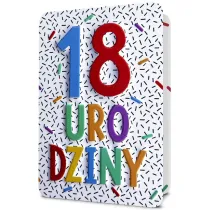Pan Dragon Karnet B6 18 urodziny, kolorowy, wyt�aczany HM200-3208