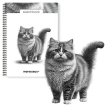 Narcissus Szkicownik A4/50K na spirali - Kot