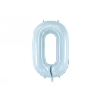 PartyDeco Balon foliowy 0 jasny niebieski 72cm