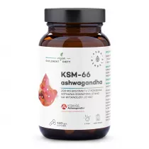 Aura Herbals Ashwagandha KSM-66 Korze 200 mg Suplement diety 120 kaps.