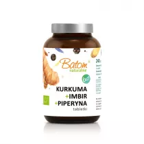 Batom Kurkuma + imbir + piperyna Suplement diety 240 tab. Bio