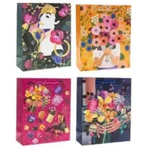 Rozette Torebka prezentowa 31x40x12cm Kwiaty MIX
