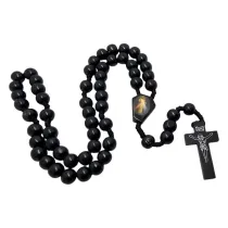 R�aniec drewniany czarny - Jezu ufam Tobie