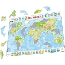 Puzzle 80 el. Mapa topograficzna �wiata Larsen