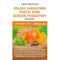 Kruterhaus Sanct Bernhard Palma sabaowa, pestki dyni, korze pokrzywy -  ekstrakt suplement diety 180 kaps.