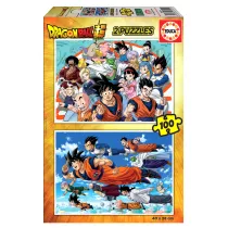 Puzzle 2 x 100 el. Dragon Ball Super Educa