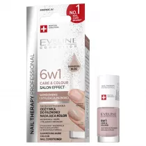 Eveline Cosmetics EVELINE_Nail Therapy 6w1 Care & Colour skoncentrowana odywka do paznokci Shimmering Nude 5 ml