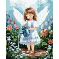 Ideyka Malowanie po numerach - Anio� w ogrodzie 40x50cm