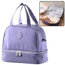 LeanToys Torba termiczna izolacyjna fioletowa 27cm