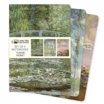 Zestaw 3 notatnikw A5 Claude Monet