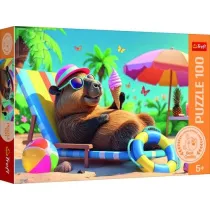 Puzzle Relaks w stylu kapibary 100 Trefl