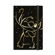 Notes A5 80k. w lini� z gumk� Disney Gold Stitch wz�r 3