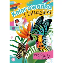 Kolorowanka z tatuaami. Rajskie motyle
