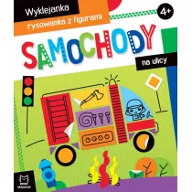 Wyklejanka, rysowanka. Samochody na ulicy