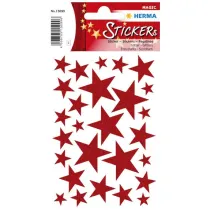 Herma Naklejki gwiazdki czerwone