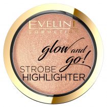 Eveline Cosmetics Glow & Go Strobe Highlighter rozświetlacz do twarzy 02 Gentle Gold 8.5 g