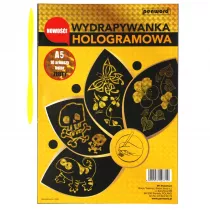 Zestaw kreatywny Wydrapywanka A5/10ARK holograf z�ota FOL SDM 427710 Polsirhurt