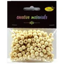 Galeria Hobby Koraliki drewniane kremowe 24g