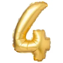 Arpex Balon foliowy matowy z�oty 4 69cm