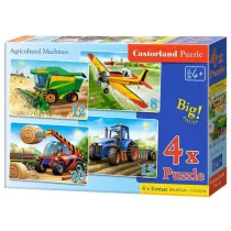 Puzzle maxi 4w1 - Maszyny rolnicze (8+12+15+20 el.) Castorland