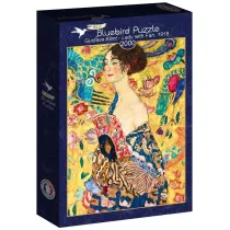 Puzzle 2000 el. Kobieta z wachlarzem Gustav Klimt Bluebird Puzzle