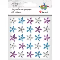 Titanum Krysztaki samoprzylepne kwiaty mix 48 szt.