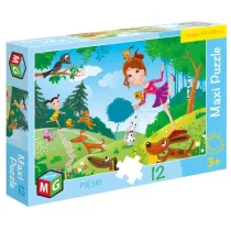 Puzzle maxi 12 el. Pieski Multigra