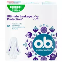 O.b. Tampony ExtraProtect Super+ Comfort 36 szt.