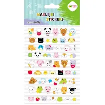Happy Color Naklejki 3D SOFT PUFFY - Animals Kawaii , 110X205 mm