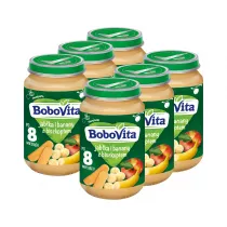 BoboVita Deserek Jabka i banany z biszkoptem po 8 miesicu Zestaw 6 x 190 g