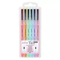 Marvy Cienkopisy Le Pen Flex Pastel 6 kolor�w