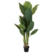 ProGarden Duy bananowiec w donicy 165 cm Elegancka, wysoka rolina wykonana z tworzywa sztucznego, do dekoracji wntrz, tarasw, balkonw i ogrodw