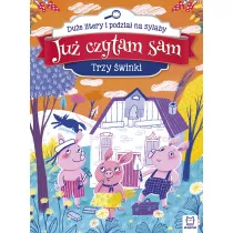 Ju� czytam sam. Trzy �winki. Du�e litery i podzia� na sylaby