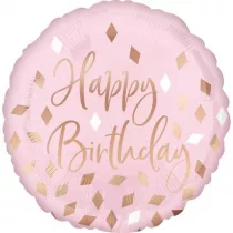 Amscan Balon foliowy Blush Birthday standard 43cm
