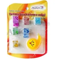 Aliga Tasiemki brokatowe mini samoprzylepne mix kolor�w 6 rolek TBS-0754-M*