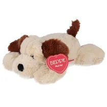 Pluszak pies le��cy 38cm bez/br�zowy BEPPE 14190 BS