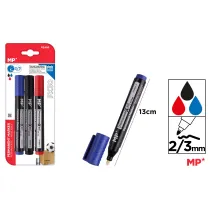 Mp Main Paper Marker permanentny gruby MP PX30 2/3mm do CD/DVD 3 kolory blister