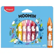 Kredki �wiecowe Muminki Jumbo 12 szt MAPED