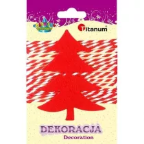 Titanum Filcowa choinka czerwona