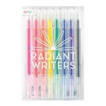 Kolorowe Baloniki D�ugopisy �elowe z brokatem Radiant Writers 8 szt.
