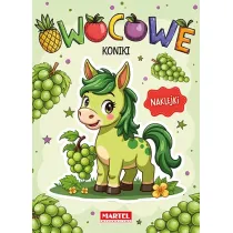 Kolorowanka z naklejkami Owocowe koniki