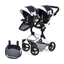 W�zek dla lalek bli�niaczych Twin Neo niebieski Bayer Design