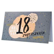 Kukartka Zaproszenie ZP-008 Urodziny 18 5 szt.