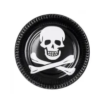 Talerzyki papierowe Piraci Classic 23cm 10 szt