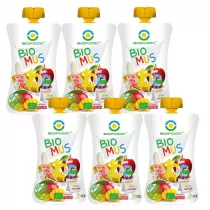 Bio Food Mus mango-bananowo-jabkowy Zestaw 6 x 90 g Bio
