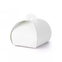 PartyDeco Pude�eczka bia�e 6x6x5.5cm 10 szt.